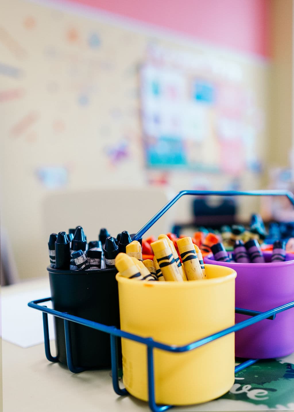 Creative art materials at The Great Learning Center
